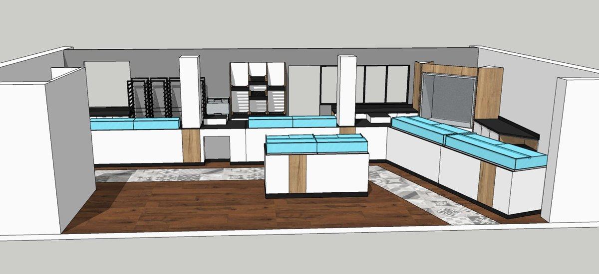 Mobilier sur mesure en préparation