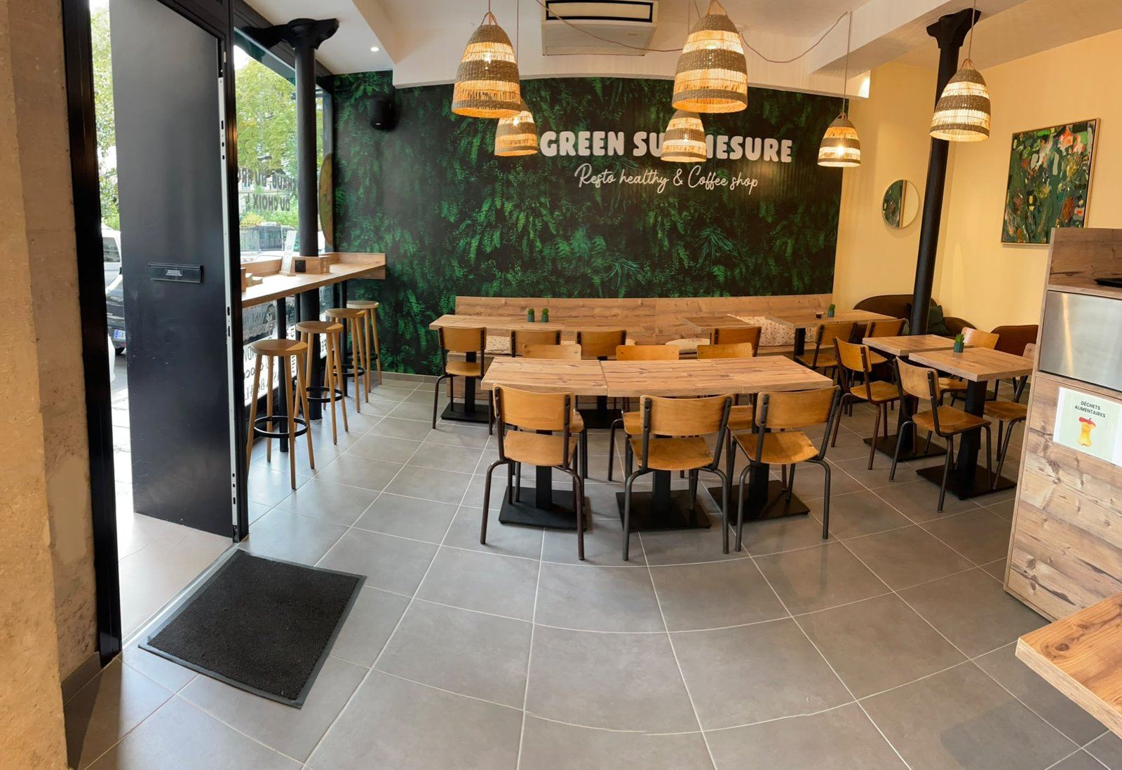 Salle du restaurant Green Sur Mesure Paris 8e